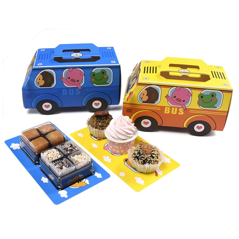 Food Day Snacks - 6PCS Gift Box Packaging Handle Cake