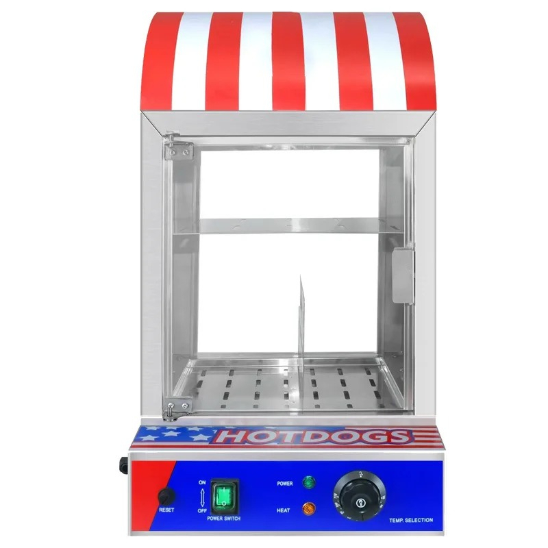 Food Processor Snacks - Commercial Automatic Hot Dog Bread Warmer
