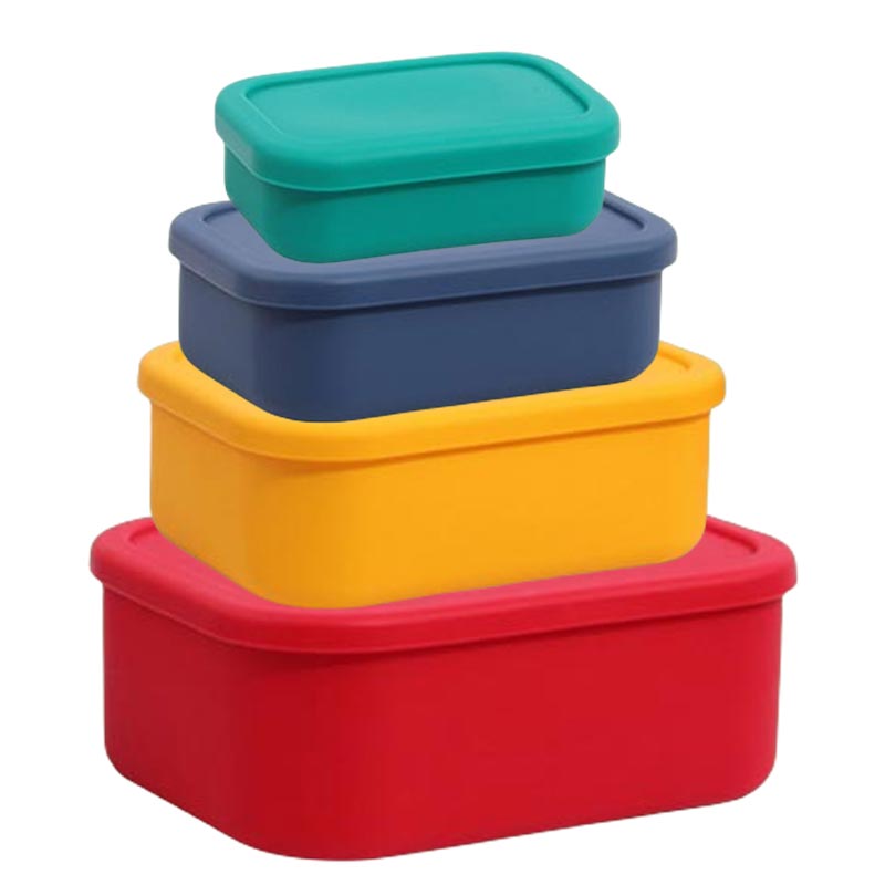 Food Snacks For Picnic - Food-grade Silicone Lunch Box Sets Microwave
