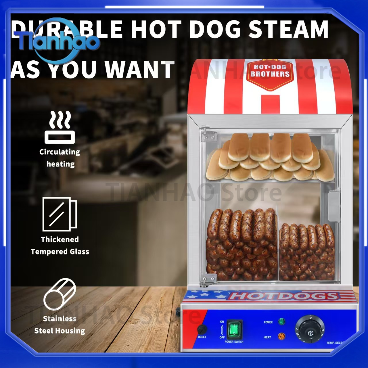 Commercial Automatic Hot Dog B - Food Processor Snacks ulasan dan harga