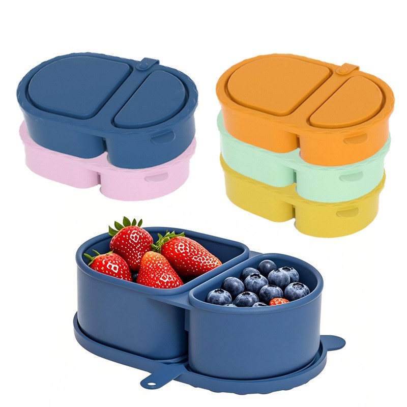 Silicone Snack Container/Cover - Food Snacks For Picnic ulasan dan harga
