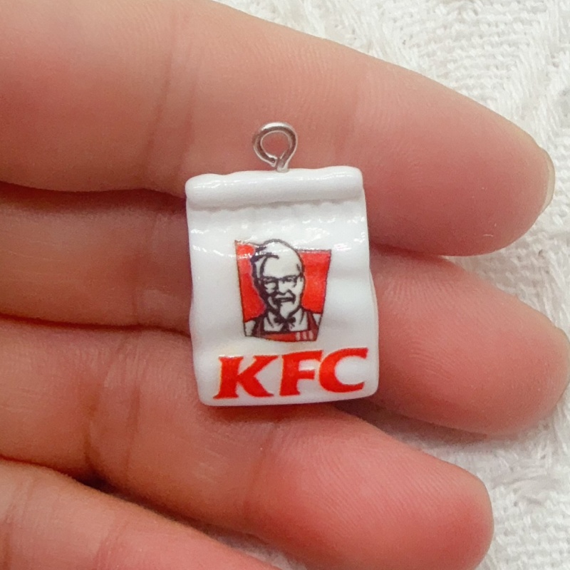 10pcs cartoon resin food bag k - Food & Snacks Colouring Book ulasan dan harga