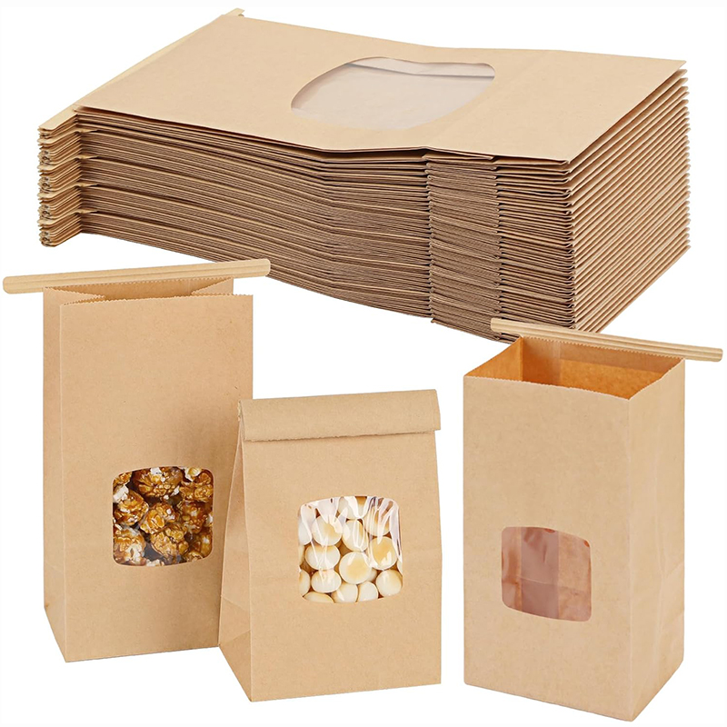 10Pcs Bakery Bags, Window Seal - Food Day Snacks ulasan dan harga