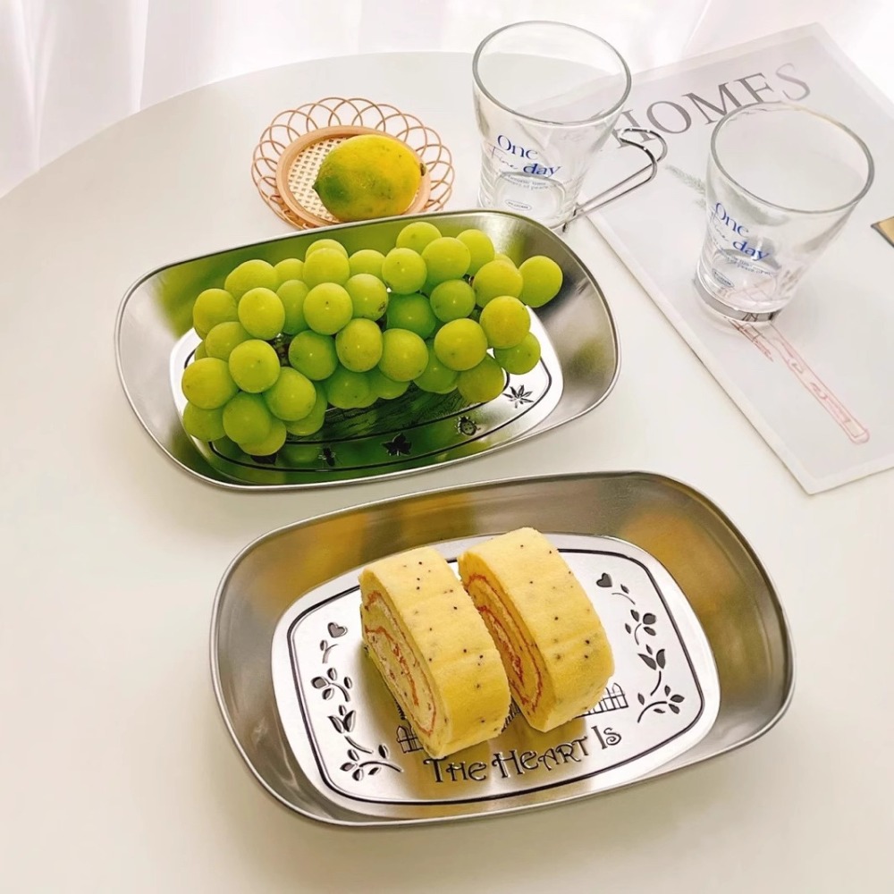 2PCS Vintage American Tin Tray - Food Snacks For Picnic ulasan dan harga