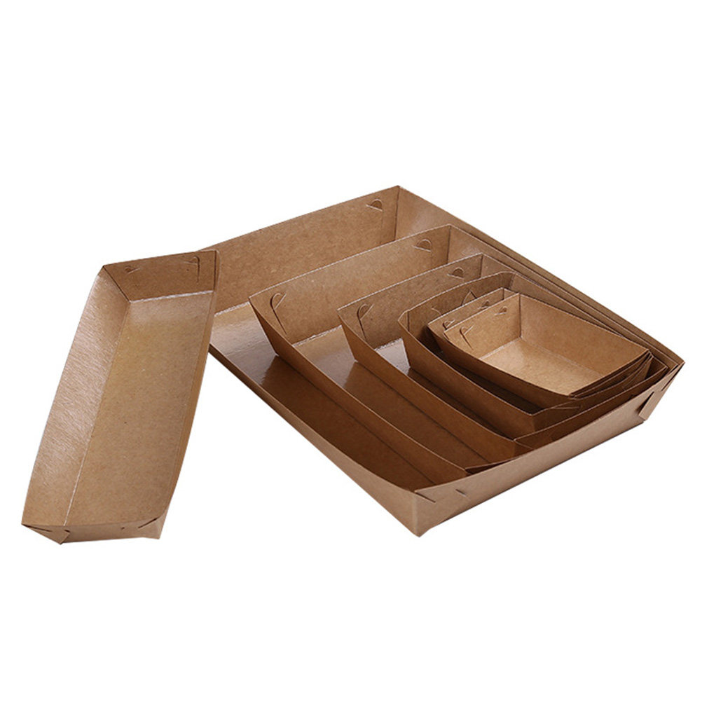 30Pcs Kraft Paper Disposable B - Food Packed Snacks ulasan dan harga