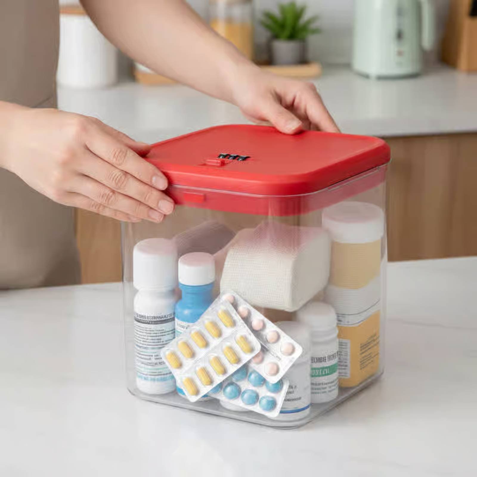 Clear Lockable Box Versatile L - Food & Snacks Colouring Book ulasan dan harga