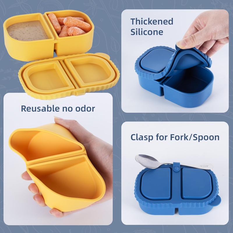 Reusable Silicone Snack Contai - Food Snacks For Picnic ulasan dan harga