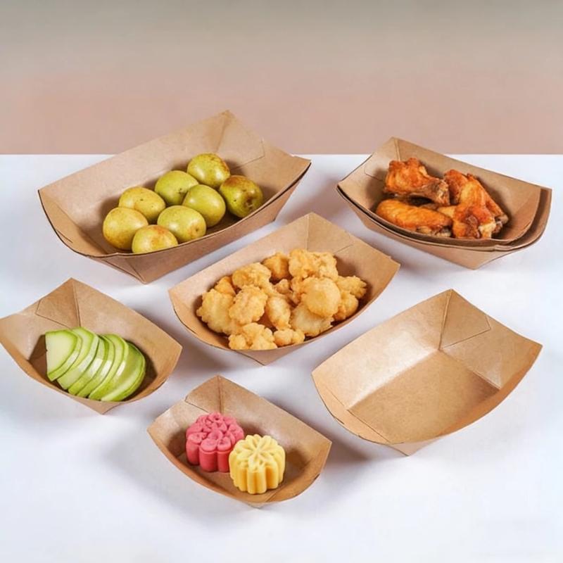 Disposable Kraft Paper Hotdog  - Food Packed Snacks ulasan dan harga