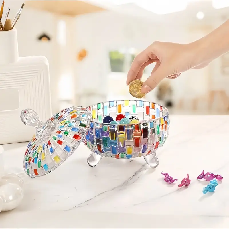Nordic Glass Candy Jar with Li - Dried Fruit Mix ulasan dan harga