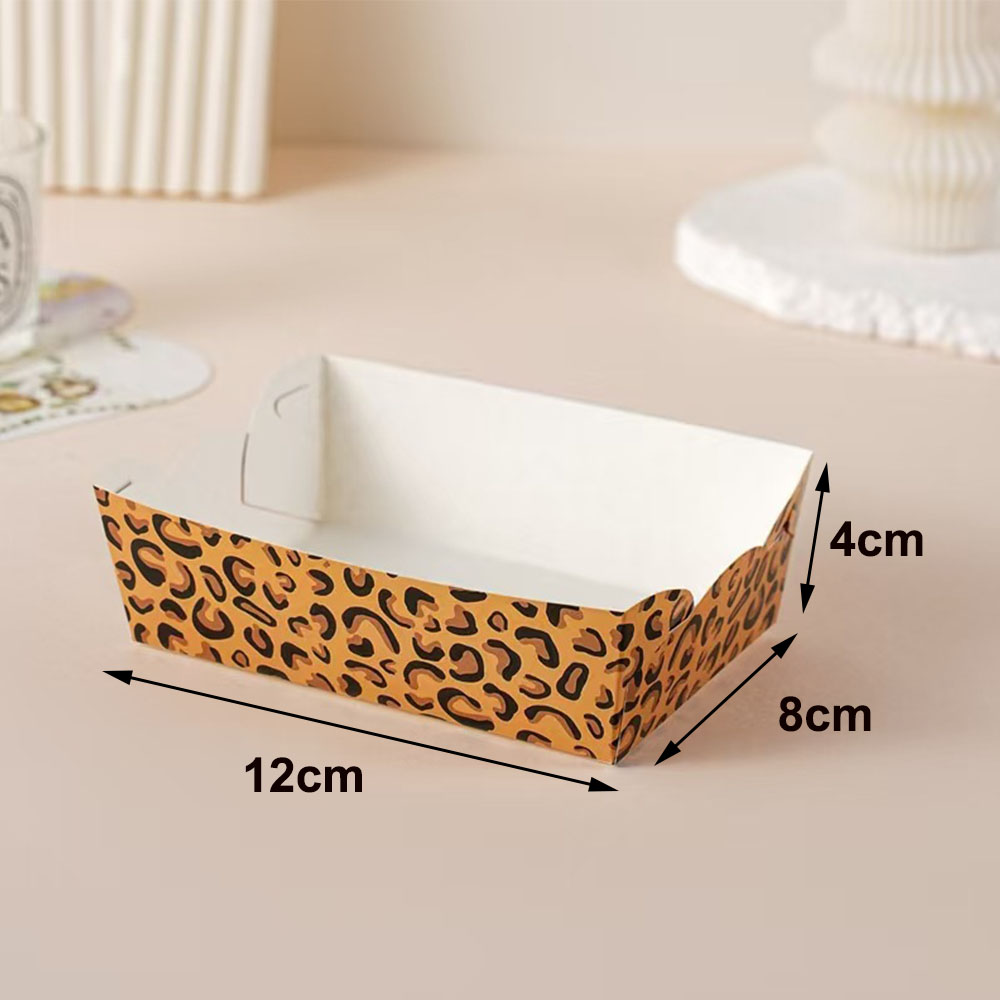 12-100pcs Leopard Print Dispos - Food Day Snacks ulasan dan harga