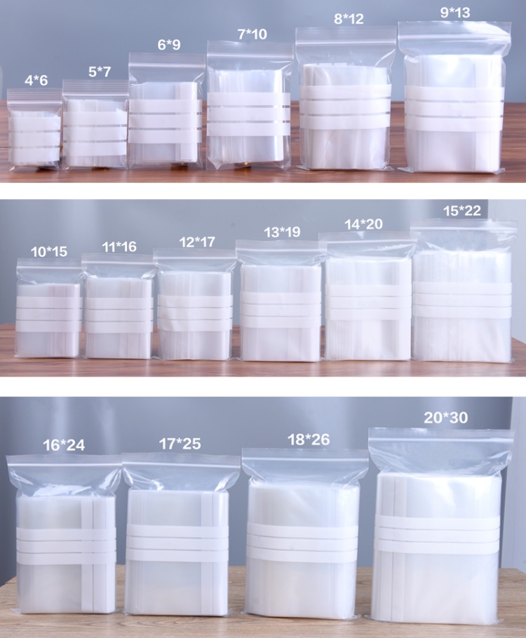 200PCS PE Clear Plastic Writin - Food Snacks Logos ulasan dan harga