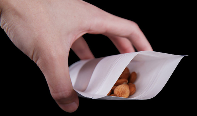 100PCS Stand-up White Paper Fr - Food Snacks Logos ulasan dan harga