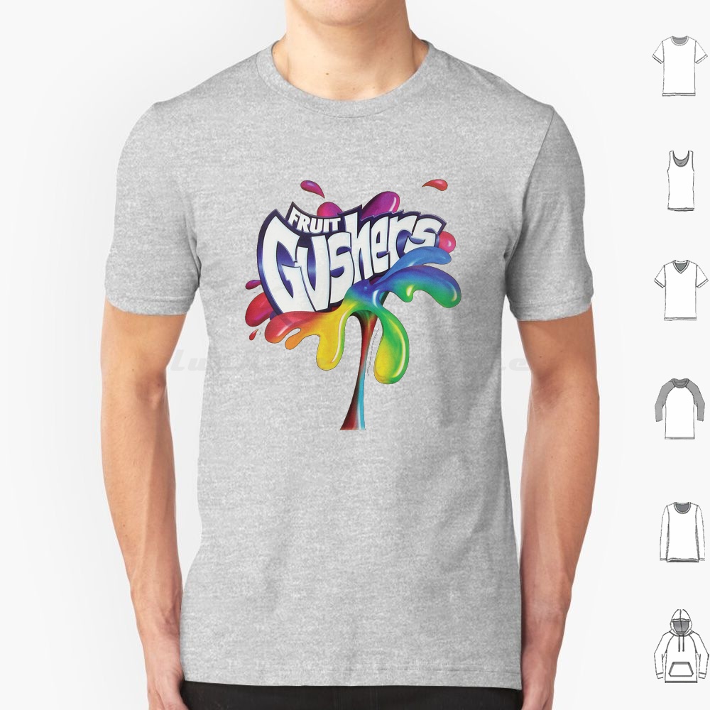 Fruit Gushers 90s Logo T Shirt - Food Snacks Logos ulasan dan harga