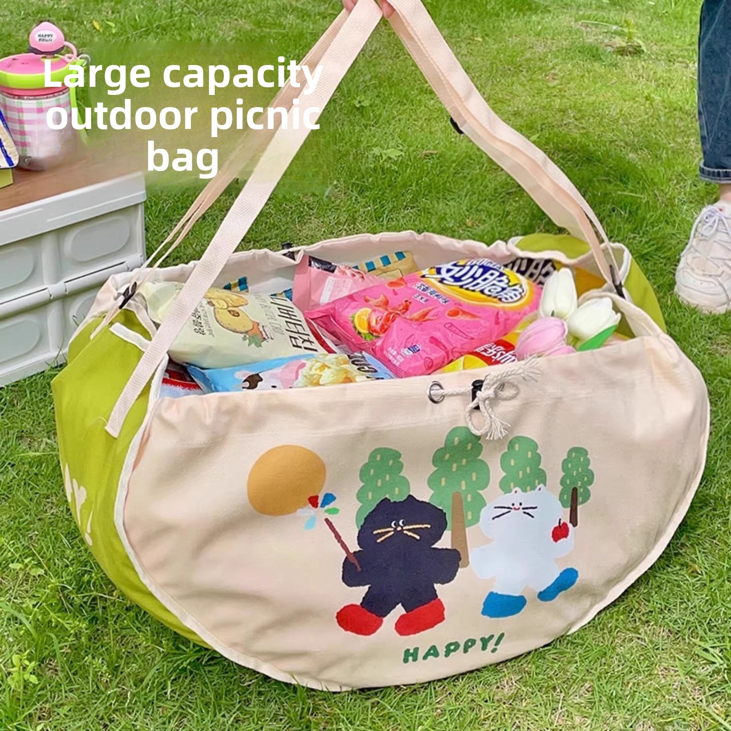 Large Capacity Car Storage Bag - Food Snacks For Picnic ulasan dan harga