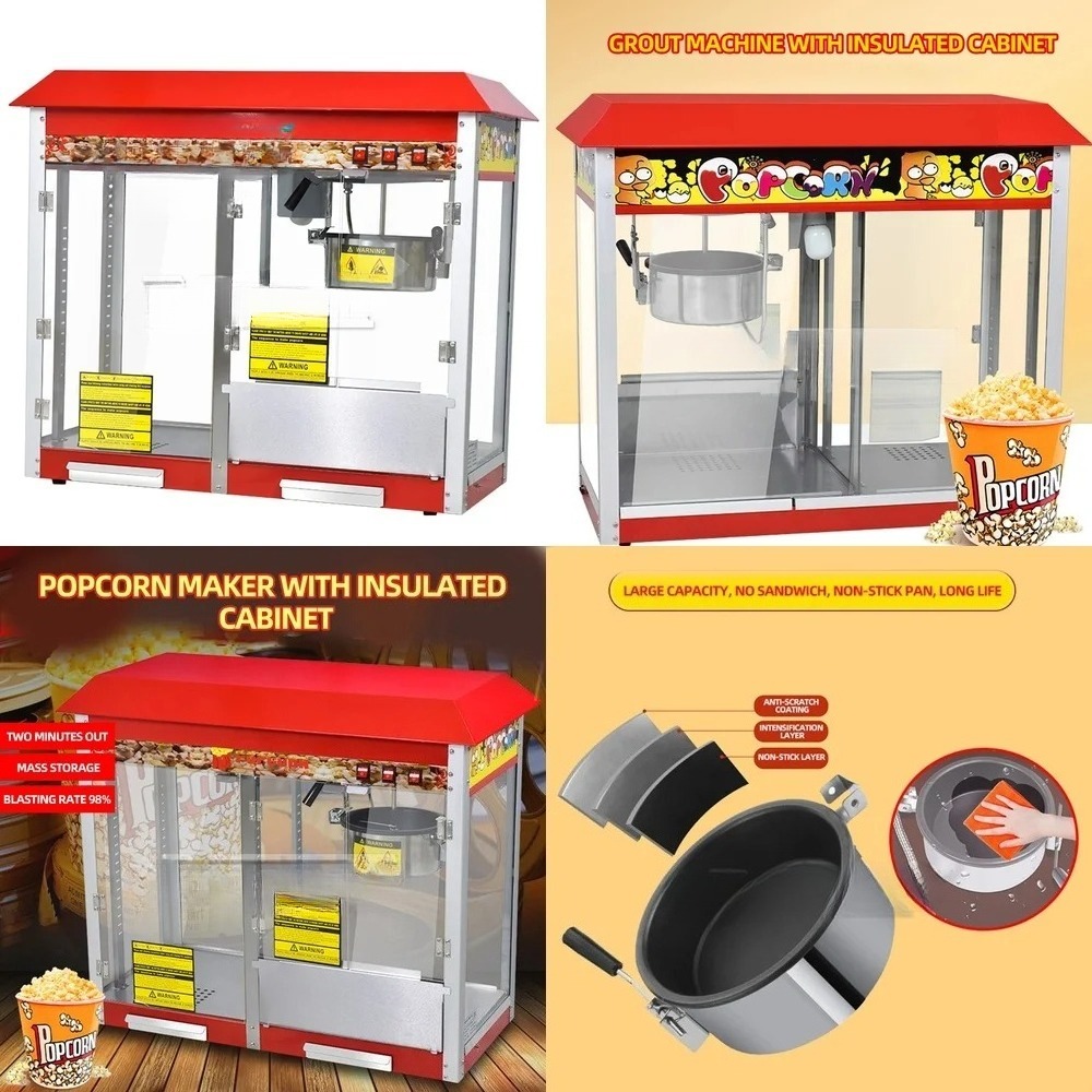 Commercial Popcorn Machine for - Food Processor Snacks ulasan dan harga