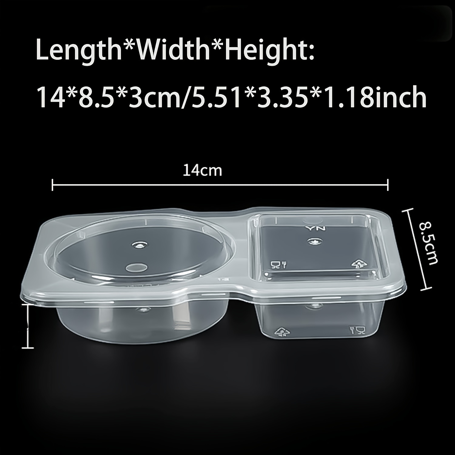 10Pcs Food Storage Containers  - Food Snacks For Picnic ulasan dan harga