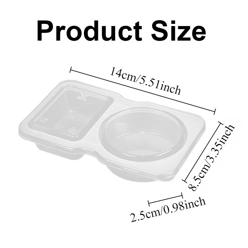 5/10/20/40PCS Double Compartme - Food Snacks For Picnic ulasan dan harga
