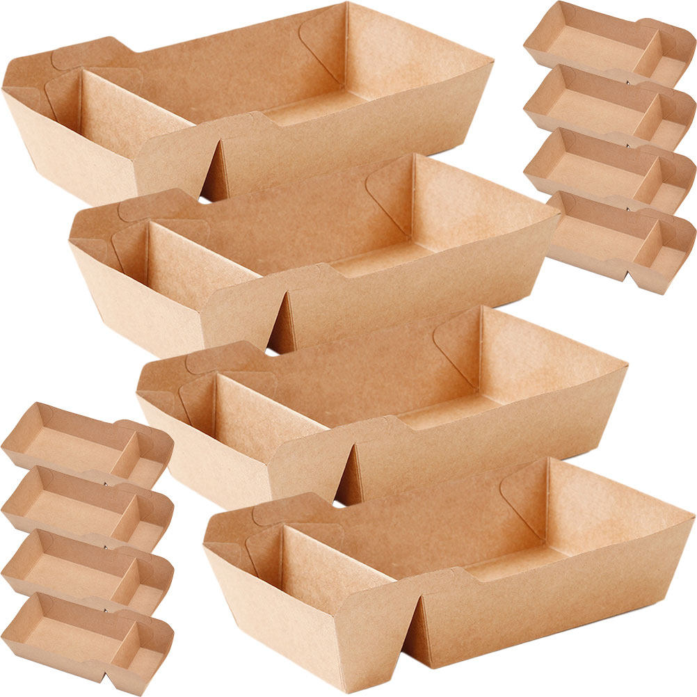 50Pcs Paper Food Box Large Qua - Food Snacks Quantity ulasan dan harga