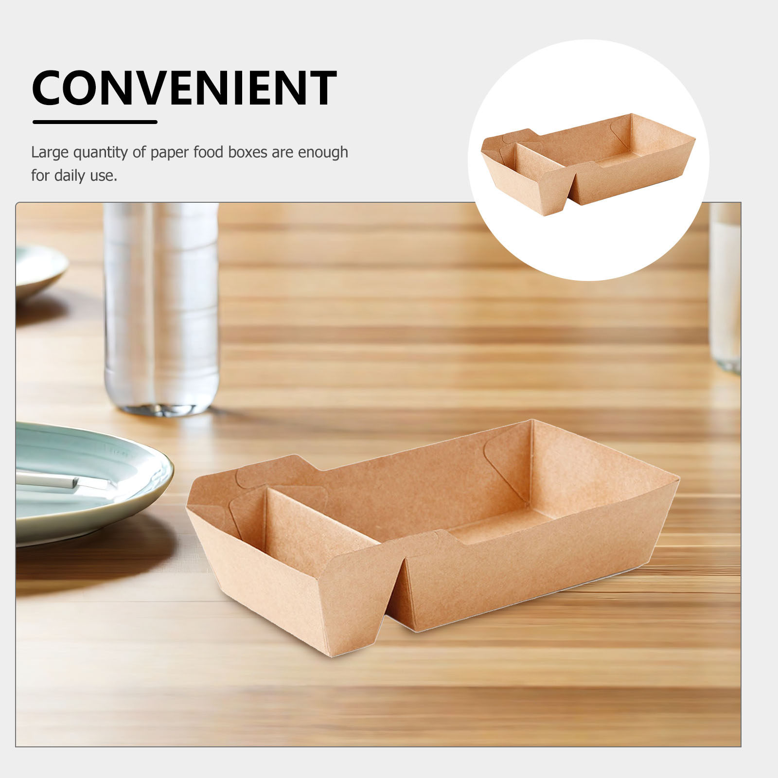 50Pcs Paper Food Box Large Qua - Food Snacks Quantity ulasan dan harga