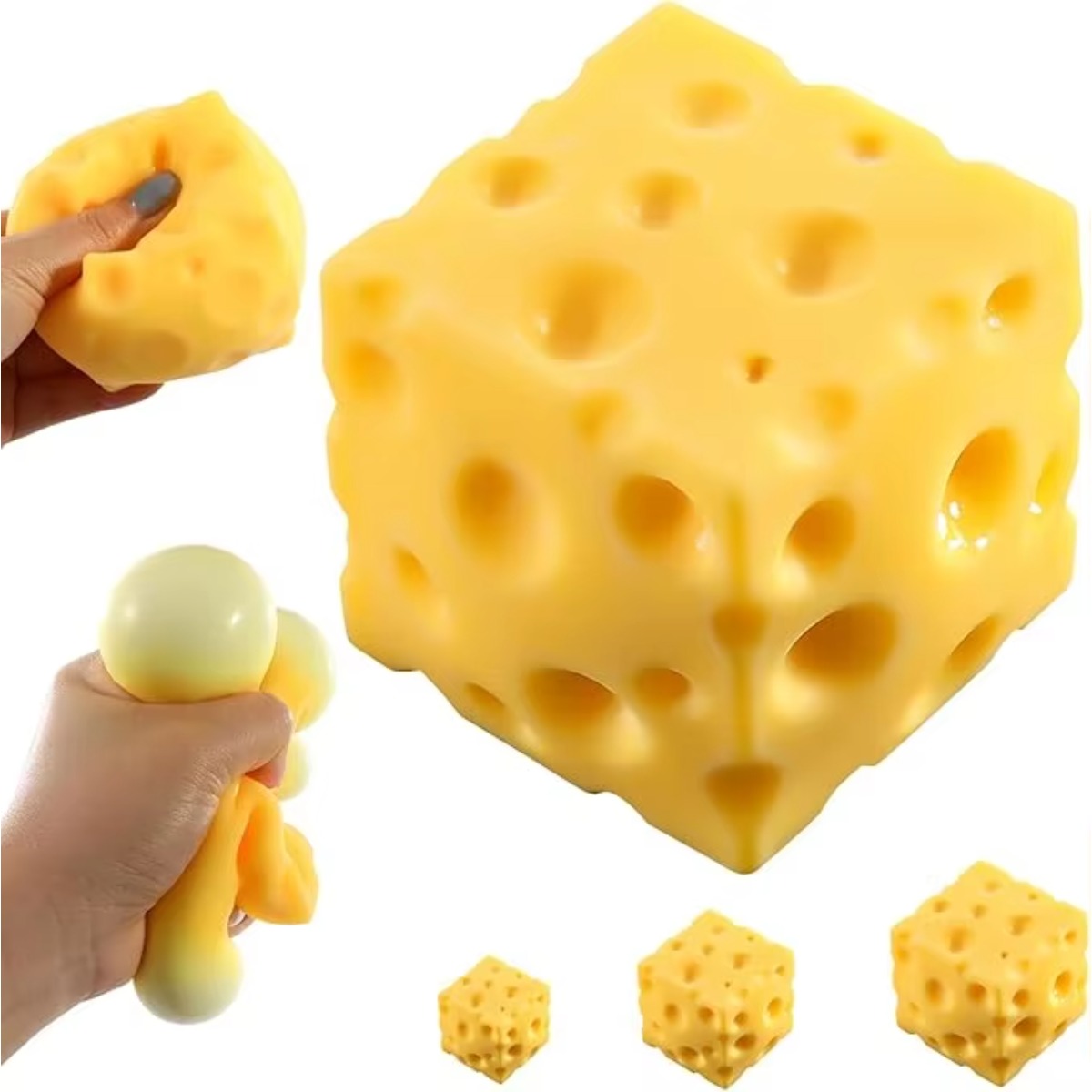 Cheese Stress Ball Squishy Toy - Food & Snacks Colouring Book ulasan dan harga