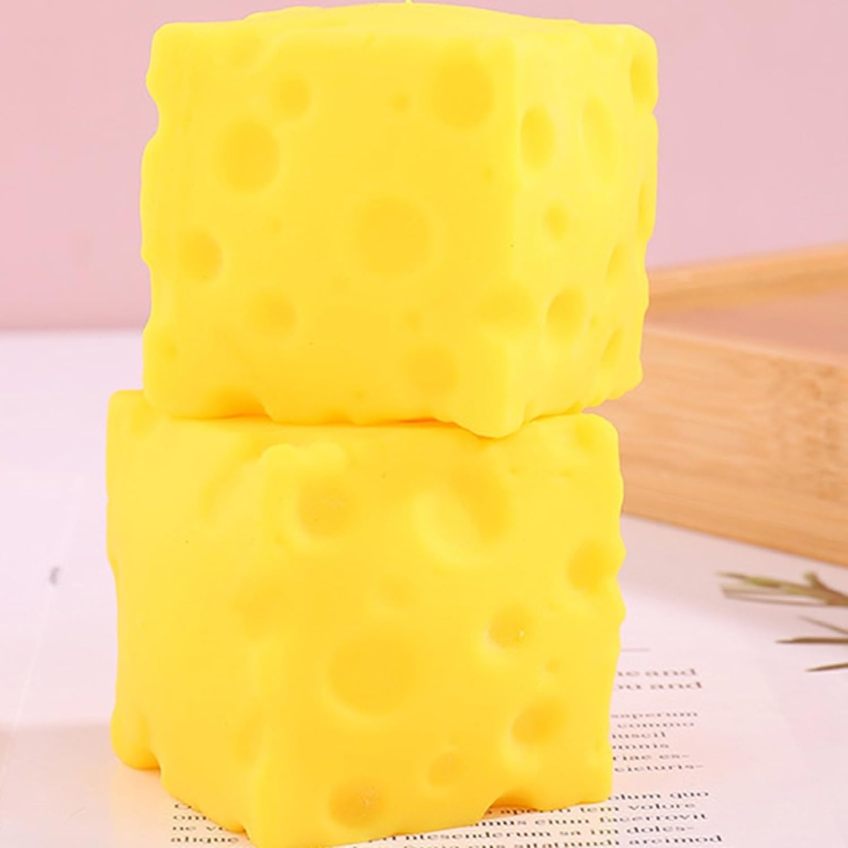 Cheese Stress Ball Squishy Toy - Food & Snacks Colouring Book ulasan dan harga