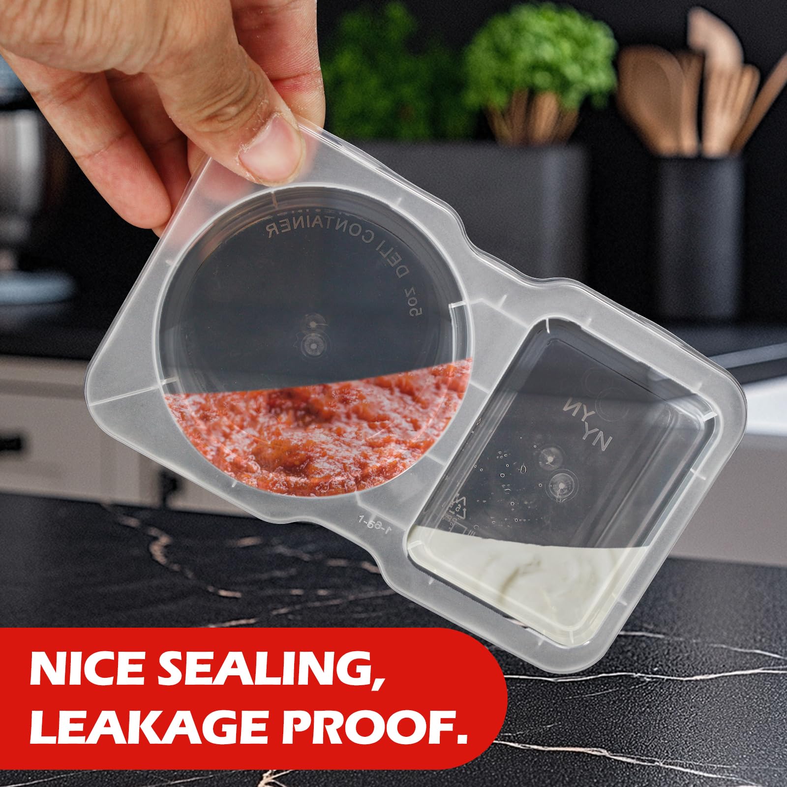 Reusable Plastic Sauce Contain - Food Snacks For Picnic ulasan dan harga