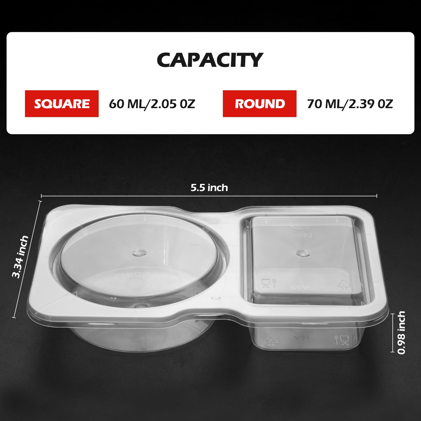 Reusable Plastic Sauce Contain - Food Snacks For Picnic ulasan dan harga