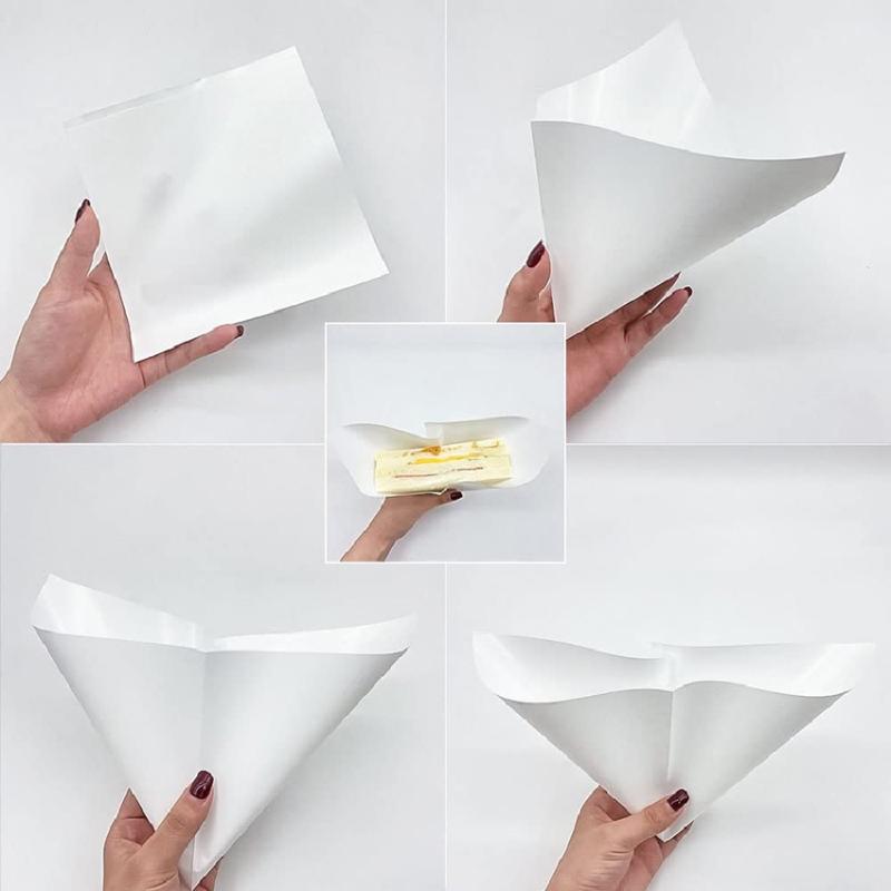 [New] 100 PCS Greaseproof Pape - Food Packed Snacks ulasan dan harga