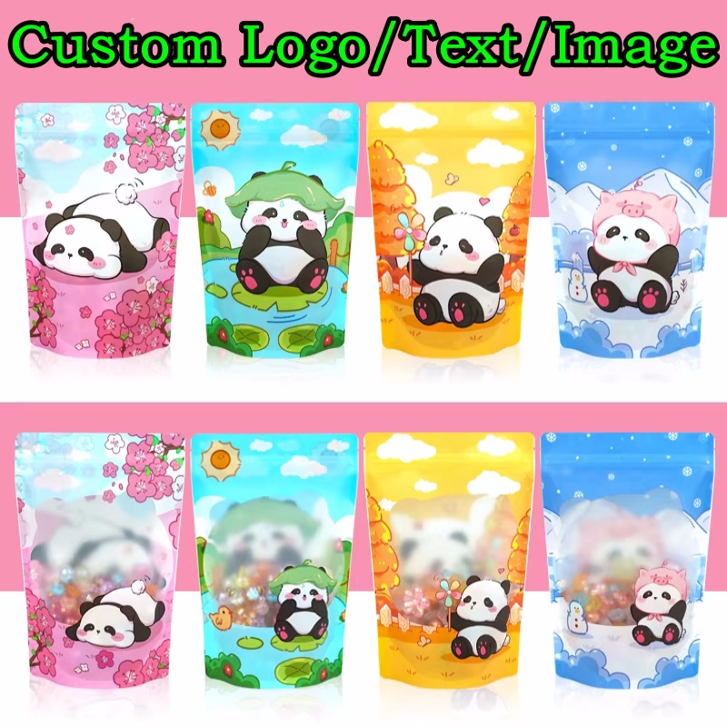 100PCS Aluminum Foil Stand-up  - Food Snacks Logos ulasan dan harga