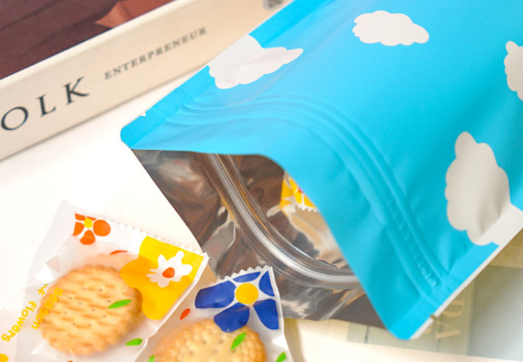 100PCS Aluminum Foil Stand-up  - Food Snacks Logos ulasan dan harga