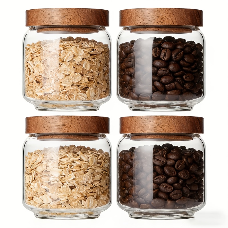 4 Pack 15oz Clear Glass Jars w - Food Packed Snacks ulasan dan harga