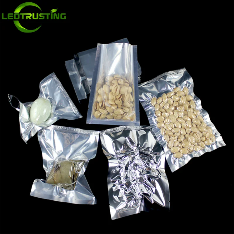 100 Pack Silver Glossy Flat Po - Food Packed Snacks ulasan dan harga
