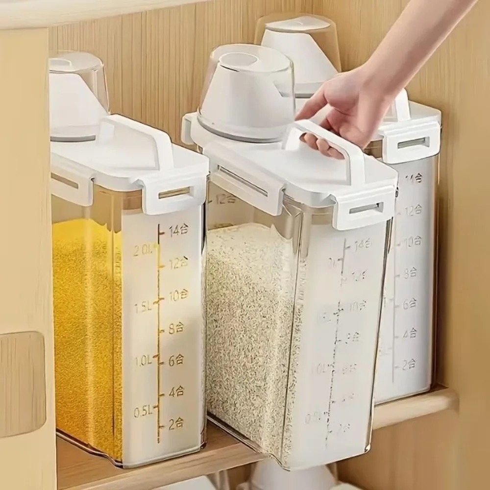 4 Pack 5LB Rice Storage Contai - Food Packed Snacks ulasan dan harga